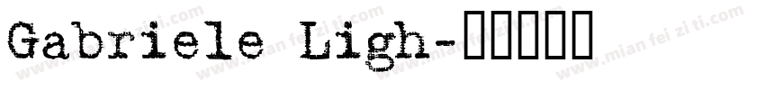 Gabriele Ligh字体转换